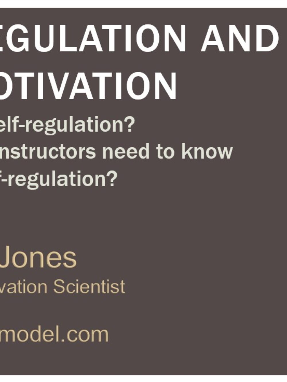 Self-RegulationThumb